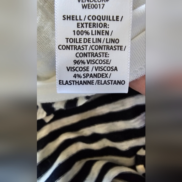 Anthropologie Splendid x Margherita Isola Linen Wrap Striped Summer Skirt SzL - Picture 7 of 11